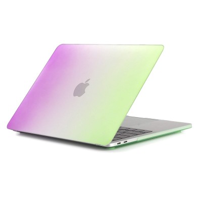 Чохол HardShell Case for MacBook Pro 13.3" (2016-2019) Raindow Green-Purple  Чохли для Macbook
