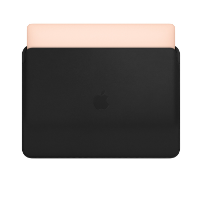Чохол Apple Leather Sleeve для MacBook 12 - Black  Чохли для Macbook
   4 