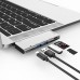 Адаптер WIWU A521T USB Type-C Hub 5-in-1 Type-C Adapter Hub with 2 USB 3.0 Ports Silver  Перехідники
   1 