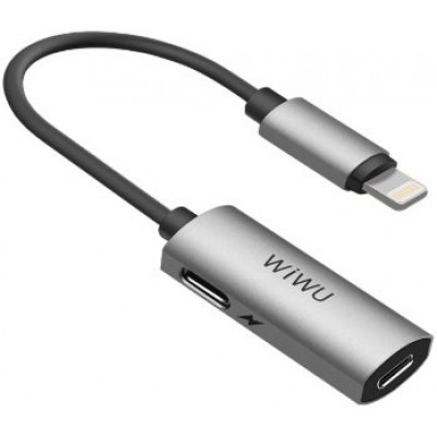 Адаптер WIWU LTO2 Lightning to 2xLightning 0.13m  Перехідники
