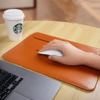 Чохол WIWU Skin Pro 2 Leather Sleeve for MacBook Air 15,3'' Brown  Чохли для Macbook
   2 