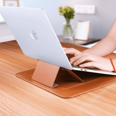 Чохол WIWU Skin Pro Slim Stand Sleeve для MacBook Pro 16,2'' (2021) Brown  Чохли для Macbook
   2 