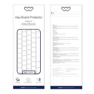 Накладка на клавіатуру WIWU Keyboard Protector для Macbook Air 13 (2018-2019) Clear  Захисні плівки для MacBook
