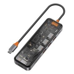 Адаптер WIWU Cyber Hub USB-C With 3xUSB3.0/SD/TF(3.0)/HDMI(4K30)/PD