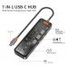 Адаптер WIWU Cyber Hub USB-C With 3xUSB3.0/SD/TF(3.0)/HDMI(4K30)/PD  Перехідники
   2 