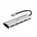Адаптер WiWU Alpha USB-C Hub With 4xUSB3.0 Gray  Перехідники
   1 