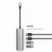 Адаптер WIWU Alpha A440 USB-C Hub 4xUSB3.0 Silver  Перехідники
   1 