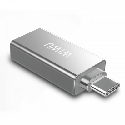 Адаптер WIWU T02 USB Type-C Hub 1xUSB 3.0/1xUSB 2.0 Silver  Перехідники
   2 
