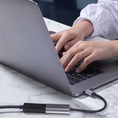 Адаптер WIWU HUB Type-C to VGA Grey  Перехідники
   1 