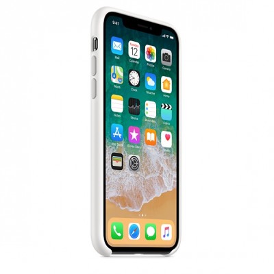 Чохол Apple iPhone X Silicone Case - White  Чохли для iPhone
   1 