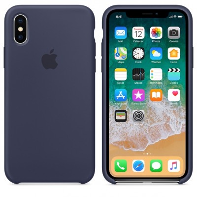 Чохол Apple iPhone Xs Max Silicone Case Midnight Blue Copy  Чохли для iPhone
