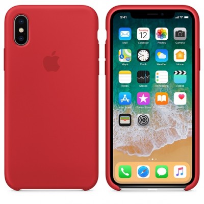 Чехол Apple iPhone Xs Max Silicone Case Red Copy  Чехлы для iPhone