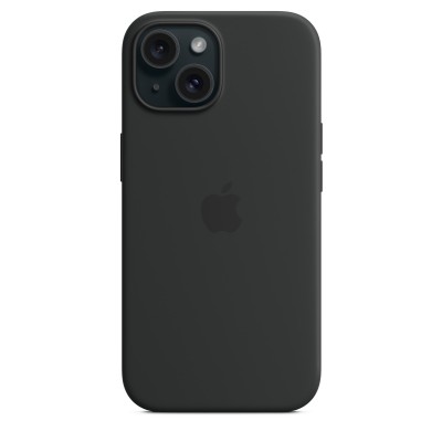 Чохол Apple iPhone 15 Silicone Case with MagSafe - Black Copy  Чохли для iPhone
