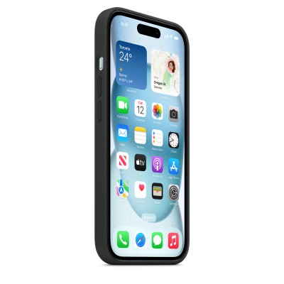 Чохол Apple iPhone 15 Silicone Case with MagSafe - Black Copy  Чохли для iPhone
   2 