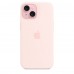 Чохол Apple iPhone 15 Silicone Case with MagSafe - Light Pink Copy  Чохли для iPhone
   2 