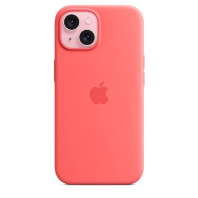 Чохол Apple iPhone 15 Silicone Case with MagSafe - Guava Copy  Чохли для iPhone

