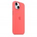 Чохол Apple iPhone 15 Silicone Case with MagSafe - Guava Copy  Чохли для iPhone
   1 