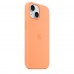 Чохол Apple iPhone 15 Silicone Case with MagSafe - Orange Sorbet Copy  Чохли для iPhone
   1 