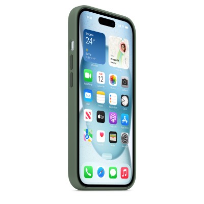 Чохол Apple iPhone 15 Silicone Case with MagSafe - Cypress Copy  Чохли для iPhone
   2 