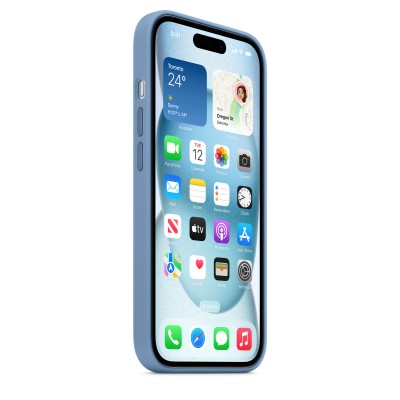Чохол Apple iPhone 15 Silicone Case with MagSafe - Winter Blue Copy  Чохли для iPhone
   2 