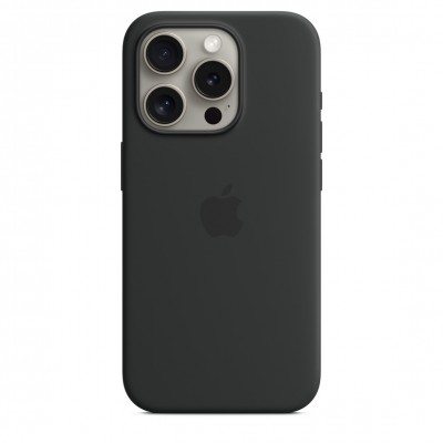 Чохол Apple iPhone 15 Pro Silicone Case with MagSafe - Black Copy  Чохли для iPhone
