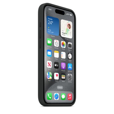 Чохол Apple iPhone 15 Pro Silicone Case with MagSafe - Black Copy  Чохли для iPhone
   1 