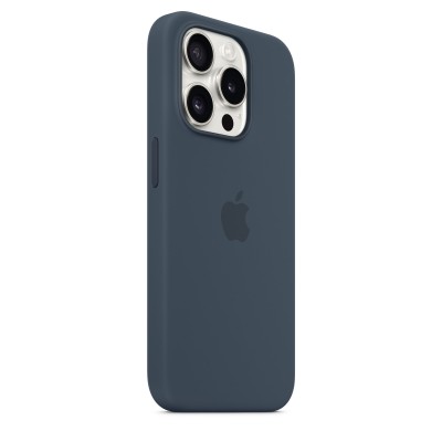 Чохол Apple iPhone 15 Pro Max Silicone Case with MagSafe - Storm Blue Copy  Чохли для iPhone
