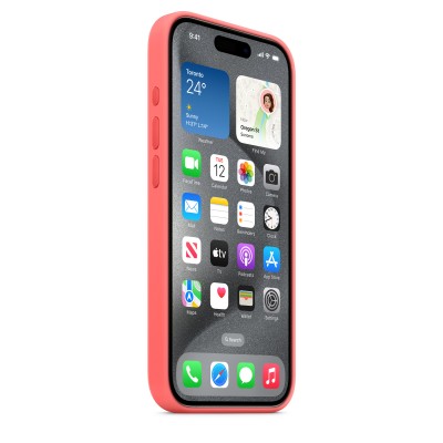 Чохол Apple iPhone 15 Pro Silicone Case with MagSafe - Guava Copy  Чохли для iPhone
   2 