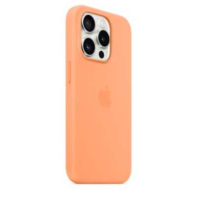 Чохол Apple iPhone 15 Pro Silicone Case with MagSafe - Orange Sorbet Copy  Чохли для iPhone
   1 