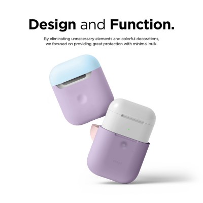 Чохол Elago A2 Duo Case Lavender/Pastel Blue/Lovely Pink for Airpods with Wireless Charging Case  Чохли для AirPods
   1 