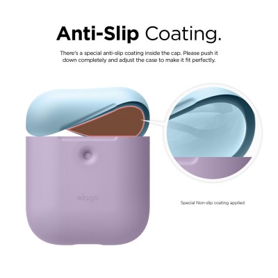 Чохол Elago A2 Duo Case Lavender/Pastel Blue/Lovely Pink for Airpods with Wireless Charging Case  Чохли для AirPods
   3 