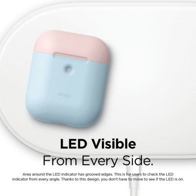 Чохол Elago A2 Duo Case Pastel Blue/Pink/White for Airpods with Wireless Charging Case  Чохли для AirPods
   2 
