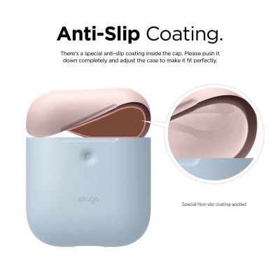 Чохол Elago A2 Duo Case Pastel Blue/Pink/White for Airpods with Wireless Charging Case  Чохли для AirPods
   5 