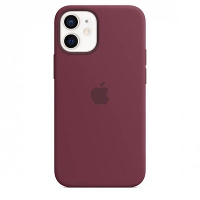 Чохол Apple iPhone 12 mini Silicone Case with MagSafe - Plum  Чохли для iPhone
   3 