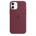 Чохол Apple iPhone 12 mini Silicone Case with MagSafe - Plum  Чохли для iPhone
   3 