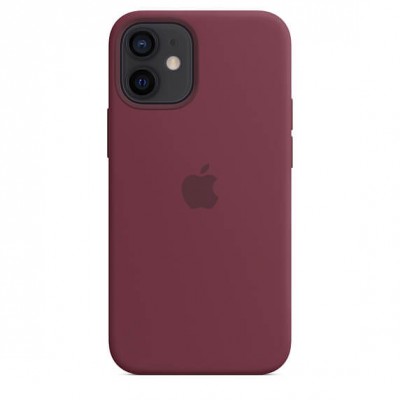 Чохол Apple iPhone 12 mini Silicone Case with MagSafe - Plum  Чохли для iPhone
   4 