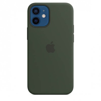 Чохол Apple iPhone 12/12 Pro Silicone Case with MagSafe - Cyprus Green  Чохли для iPhone
