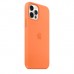 Чехол Apple iPhone 12/12 Pro Silicone Case with MagSafe - Kumquat  Чехлы для iPhone   8 