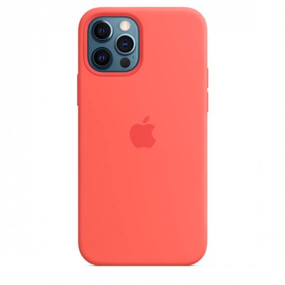 Чохол Apple iPhone 12/12 Pro Silicone Case with MagSafe - Pink Citrus  Чохли для iPhone
   4 
