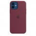 Чохол Apple iPhone 12 mini Silicone Case with MagSafe - Plum  Чохли для iPhone
   4 
