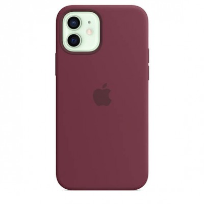 Чохол Apple iPhone 12/12 Pro Silicone Case with MagSafe - Plum  Чохли для iPhone
   1 
