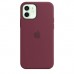 Чохол Apple iPhone 12/12 Pro Silicone Case with MagSafe - Plum  Чохли для iPhone
   1 