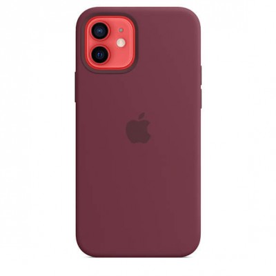 Чохол Apple iPhone 12/12 Pro Silicone Case with MagSafe - Plum  Чохли для iPhone
   2 
