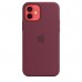 Чохол Apple iPhone 12/12 Pro Silicone Case with MagSafe - Plum  Чохли для iPhone
   2 