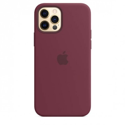 Чохол Apple iPhone 12/12 Pro Silicone Case with MagSafe - Plum  Чохли для iPhone
   5 