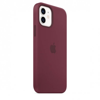 Чохол Apple iPhone 12/12 Pro Silicone Case with MagSafe - Plum  Чохли для iPhone
   7 