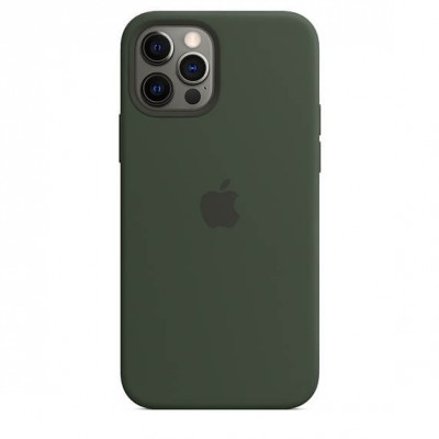 Чохол Apple iPhone 12/12 Pro Silicone Case with MagSafe - Cyprus Green  Чохли для iPhone
   6 