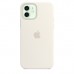 Чохол Apple iPhone 12/12 Pro Silicone Case with MagSafe - White  Чохли для iPhone
   1 