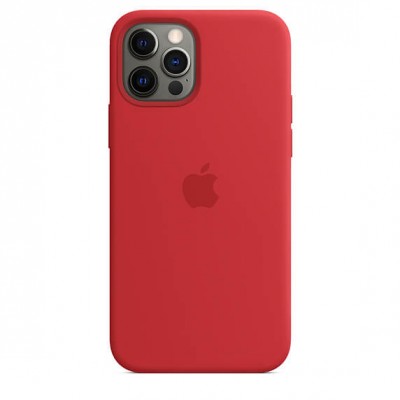 Чехол Apple iPhone 12/12 Pro Silicone Case with MagSafe -(PRODUCT)RED  Чехлы для iPhone   3 