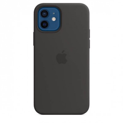 Чохол Apple iPhone 12/12 Pro Silicone Case with MagSafe -Black  Чохли для iPhone
